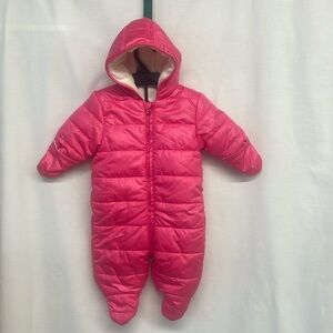 Old Navy  GIRL 3-6 Mo SOFT FLEECE LINED SNOWSUIT